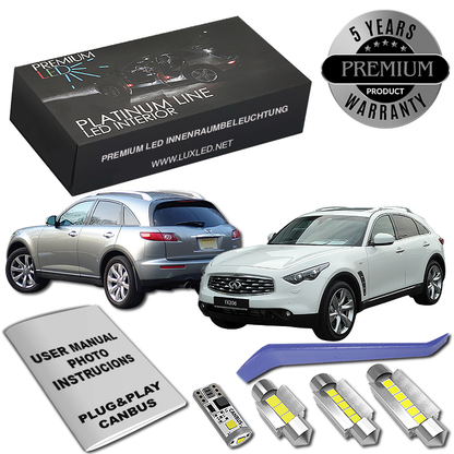 Κιτ εσωτερικού χώρου LED για Infiniti FX30 FX35 FX37 QX70