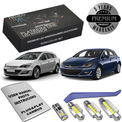Opel Astra J LED Κιτ Εσωτερικού Φωτισμού