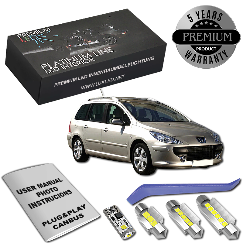 Peugeot 307 SW LED Κιτ Εσωτερικού Φωτισμού