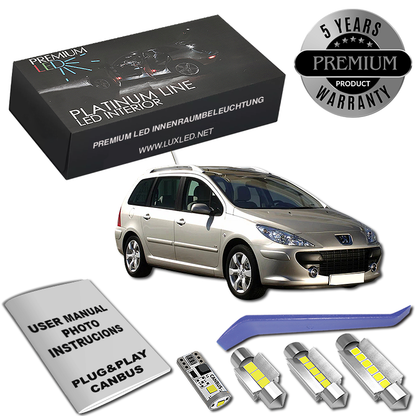 Peugeot 307 SW LED Κιτ Εσωτερικού Φωτισμού