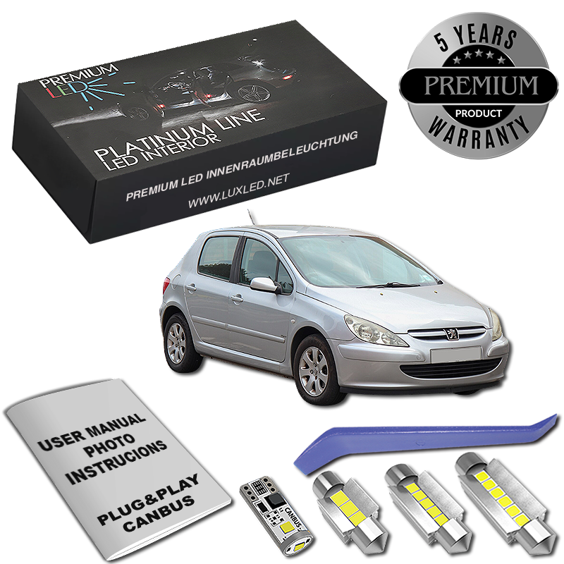 Peugeot 307 LED Κιτ Εσωτερικού Φωτισμού