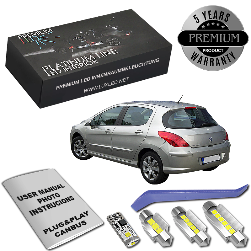 Peugeot 308 LED Κιτ Εσωτερικού Φωτισμού