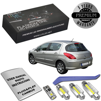 Peugeot 308 LED Κιτ Εσωτερικού Φωτισμού