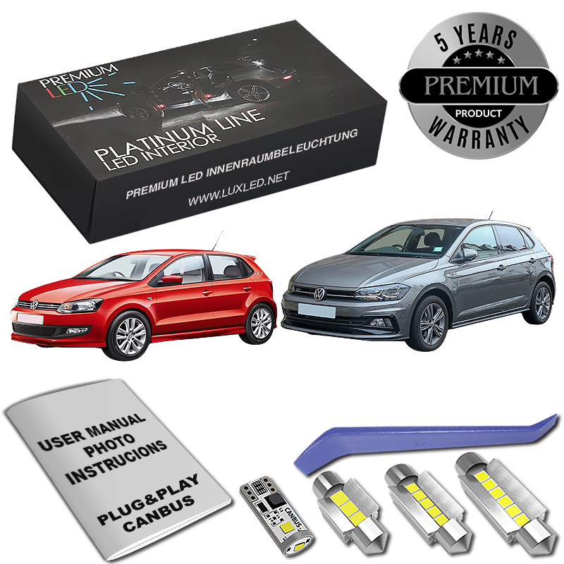 VW Polo 6R LED Κιτ Εσωτερικού Φωτισμού